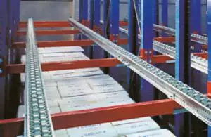 push-in rack warehouse