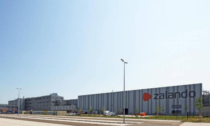 Outside view of the Zalando Distribution Center in Lahr